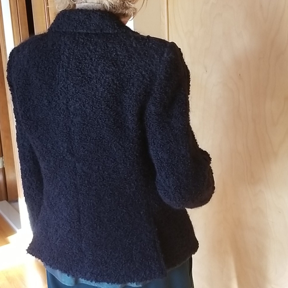 🎉💥HP🎊 NWT Armani Collezioni Black Boucle Jacket - Picture 8 of 10